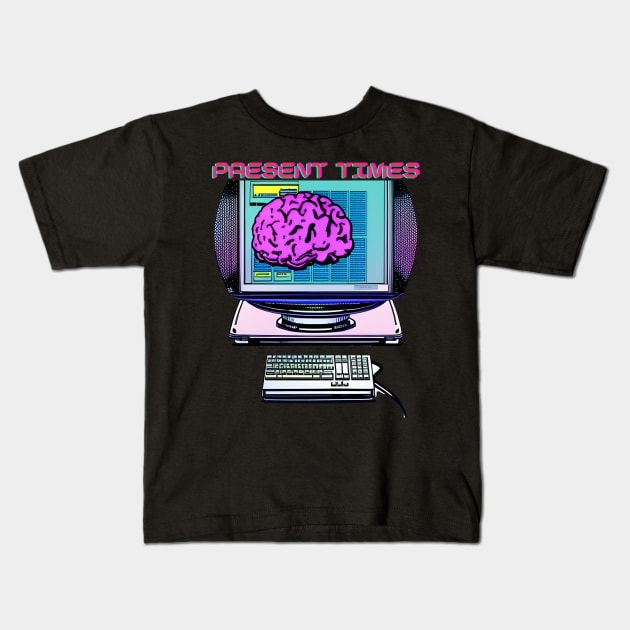 Technological Evolutions: The Mindful Computer Kids T-Shirt by MagicTrick